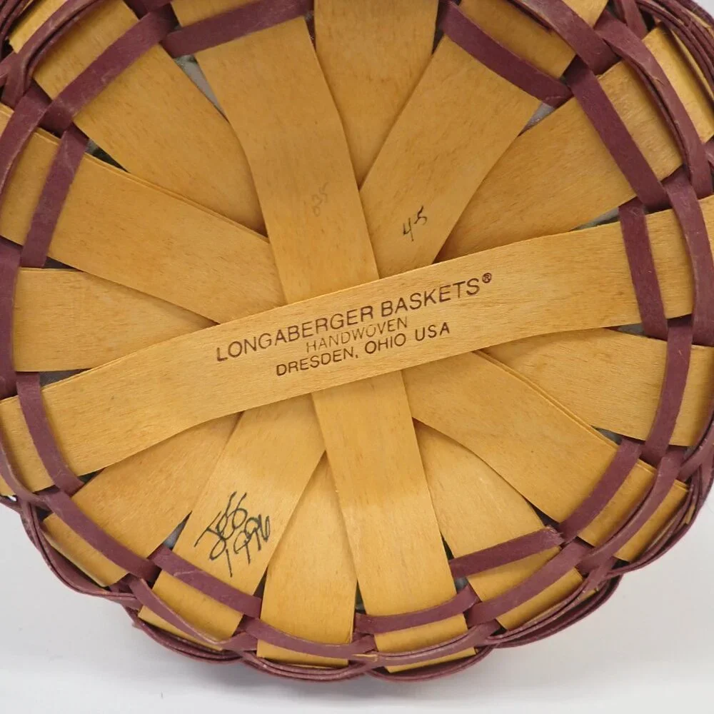 Vintage May Series Longaberger Sweet Pea basket